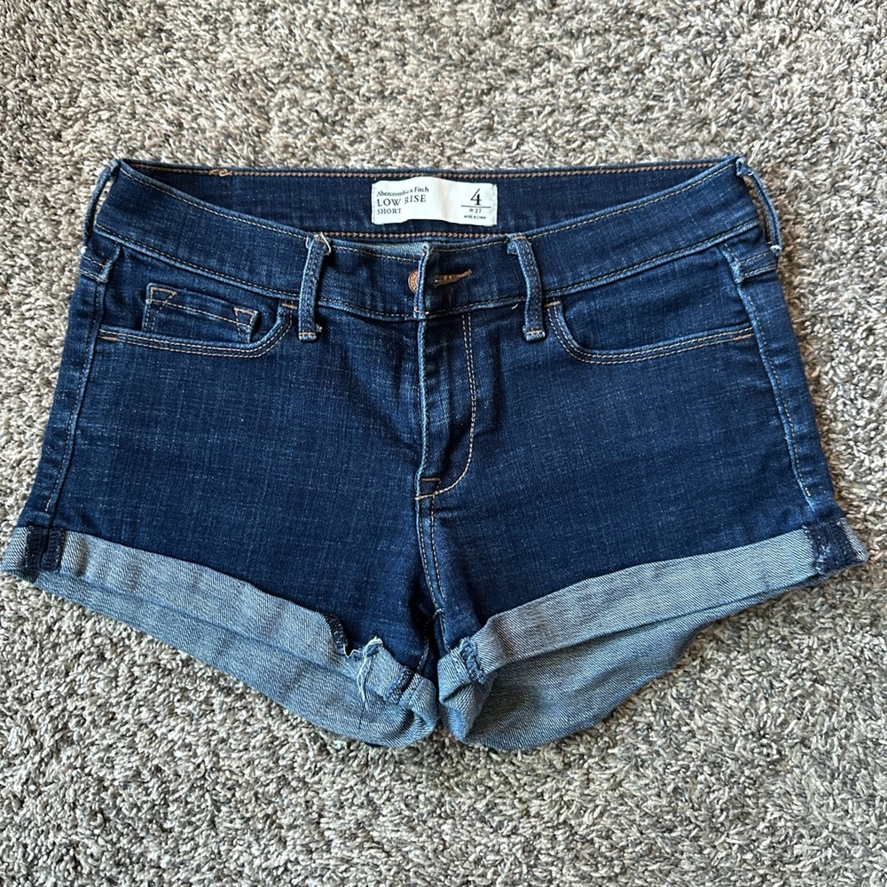 Abercrombie & Fitch Indigo Low Rise Shorts